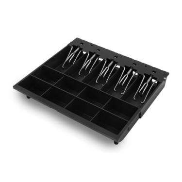 Imagem de Caixa Registradora Gaveta para Dinheiro com 14 Divisórias Manual, Caixa de Guardar Dinheiro