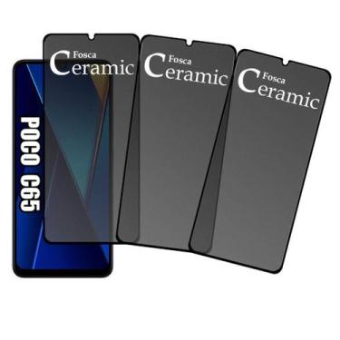 Imagem de KIT 3x Películas Privacidade Fosca 9D Para Xiaomi Poco C65 - NoBrand
