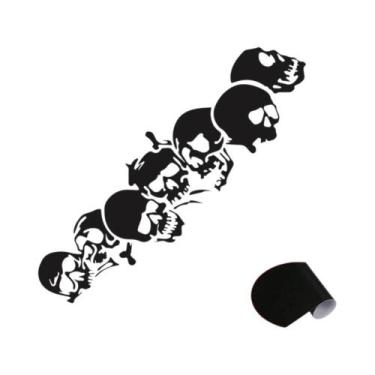 Imagem de Adesivo Universal De Horror Para Carro, Moto, Bicicleta Com Cabeça De 