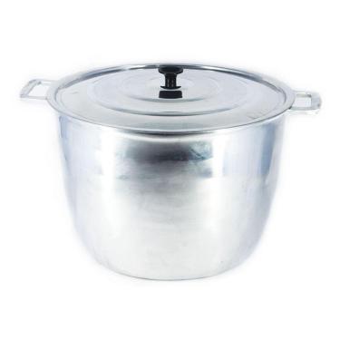 Imagem de Caldeirão Alça de Alumínio Polido com Tampa 16,7L 34cm