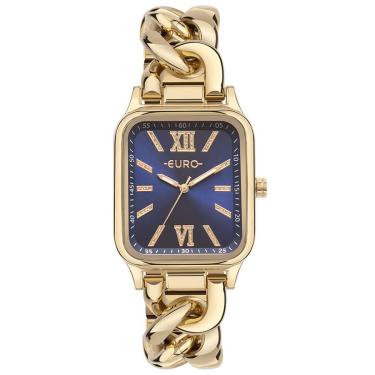 Imagem de Relógio Euro Feminino Ref:Eu2035yuf/4a Bracelete Retangular Dourado