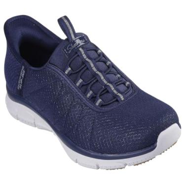 Imagem de Skechers Tênis feminino Brilliance - Night Shift Hands Free Slip-ins, Azul marino, 38