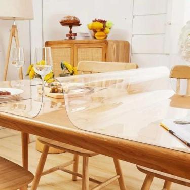 Imagem de Toalha de Mesa de Plástico Térmica Para 4 6 8 e 10 Lugares Impermeável
