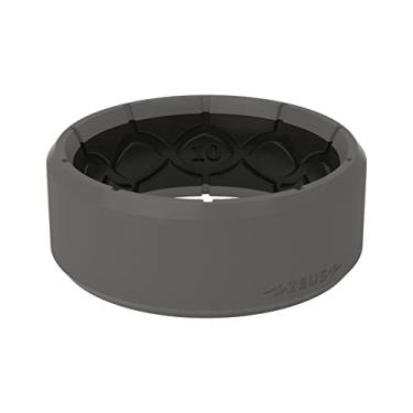 Imagem de Anel de silicone Zeus da Groove Life - Anéis de casamento de borracha respirável para homens, cobertura vitalícia, design exclusivo, anel de ajuste confortável, 14, Silicone, Sem pedras preciosas
