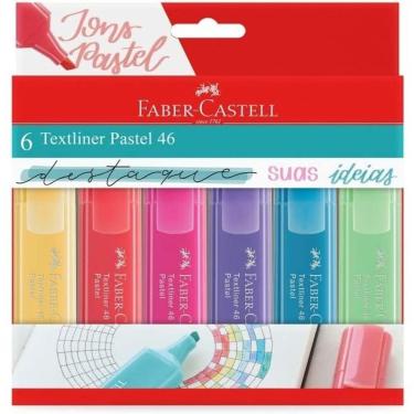 Imagem de Marca Texto Textliner Pastel 46 - Estojo 6 Cores