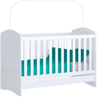 Imagem de Berço Henn Mini Cama Bala De Menta I02 Branco