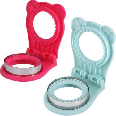 Imagem de Cortador de sanduíche e selador, sanduicheira inquebrável para geleia de manteiga de amendoim, pão, panquecas, ferramenta seladora de sanduíche sem crosta de aço inoxidável, cortadores de sanduíche