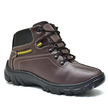 Imagem de Bota Masculina Adventure Botina Confortavel Resistente Café - Authenti