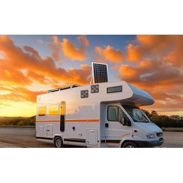 Imagem de Kit de ventilação de painel solar, ventilador solar de 15 W, ventiladores duplos com moldura de alumínio, soluções de fluxo de ar alimentadas por energia solar, para galinheiro, animais de estimação