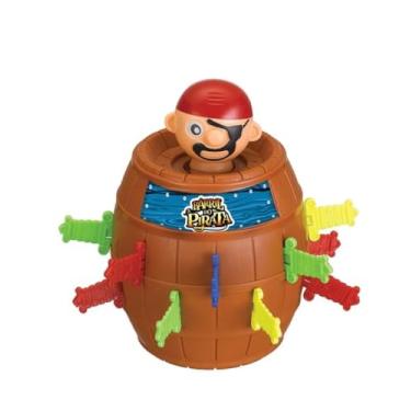 Imagem de Pula Pirata Barril Educativo Infantil, Jogo Interativo e Divertido para Meninos e Meninas de Todas as Idades