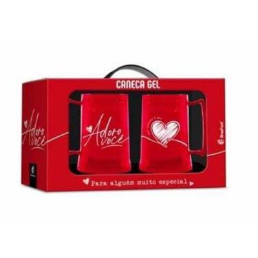 Imagem de Caneca Gel 300Ml C/2 Meu Coracao E Seu Brasfoot