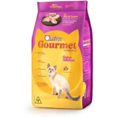 Imagem de Ração Quatree Gourmet Gatos Adultos Mix De Carnes 10,1kg