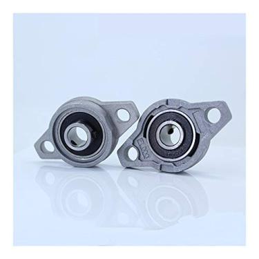 Imagem de Carcaças de rolamento KFL002 Rolamento montado 15 mm diâmetro do eixo KFL liga de zinco rolamentos de bloco de flange KFL002 FL002 Rolamentos de bloco de travesseiro