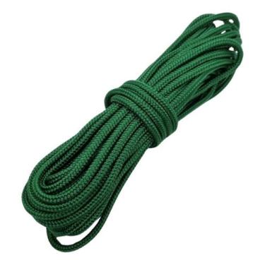 Imagem de Corda Náutica De Polipropileno 6mm Com 15 Metros (Verde Bandeira)