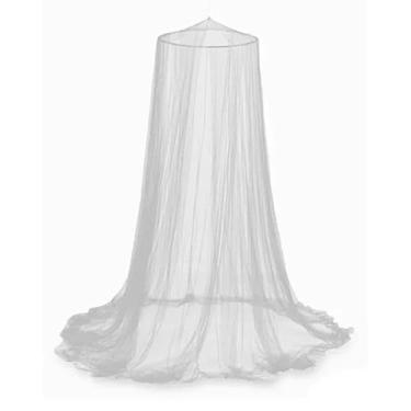 Imagem de Kit 2 Mosquiteiros de Teto para Berço com Renda e Micro Furos | Proteção Contra Mosquitos | Mosquiteiro para Berço com Elástico(Branco,1)