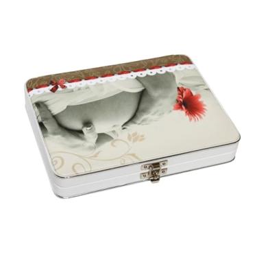 Imagem de Álbum Maleta Gestante Gestação Unissex Para 100 Fotos 15x21