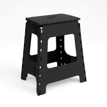 Imagem de Banqueta Dobrável de Plástico Suporta até 100 kg, Leve e Resistente Ideal para Casa, Camping e Viagens Cod. 900 - Agraplast