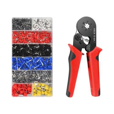 Imagem de Kit De Conectores Terminais Tubulares Isolados Para Fios E Cabos, Term