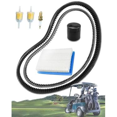 Imagem de Tavaski Kit de ajuste de carrinho de golfe com correia de gerador e correia de embreagem substitui 1016203 101916701 Apto para Club Car DS Gas 1992-2004, inclui filtros de combustível de ar e óleo