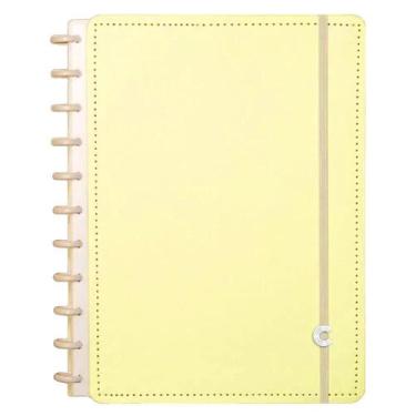 Imagem de Caderno Grande 80 Folhas Amarelo Pastel Caderno Inteligente, Inteligen