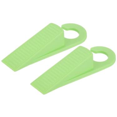 Imagem de 2 batentes de porta para parte inferior da porta, batentes de porta de 28 mm/1,10 polegadas, cunha antiderrapante de borracha termoplástica, rolha de janela, empilhável, verde