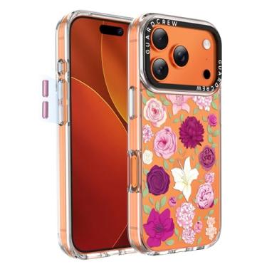 Imagem de GuardCrew Capa para iPhone 17 Pro, [proteção contra quedas de grau militar de 3,5 m à prova de batidas] [antiamarelamento e anti-descasca] Capa de telefone fina e transparente à prova de choque TPU