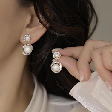 Imagem de Brincos de Natal, berloques de Natal, brincos de batida para mulheres, presentes de Natal, Medium, Latão, Sem pedra preciosa