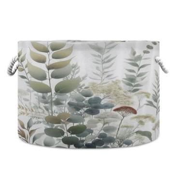 Imagem de WELLDAY Cesta de corda de algodão boho selva cesta de lavanderia para bebê para sala de estar, lavanderia, berçário, travesseiros, decoração de casa