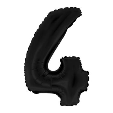 Imagem de BALAO CROMADO C/CANUDO 16" PRETO FOSCO NUMERO 4