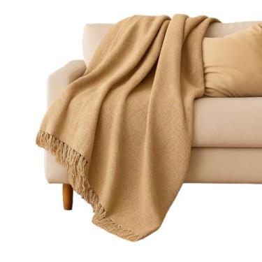 Imagem de Manta Para Casal Algodão Decoração Capa De Sofá(bege)