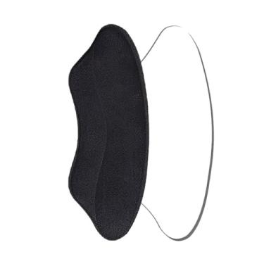 Imagem de Almofadas de calcanhar para sapatos soltos, mulheres, homens, protetores de calcanhar, confortáveis, evitam o deslizamento do calcanhar e o ajuste e o conforto das bolhas, 1 par (preto)