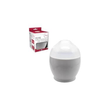 Imagem de Cozedor de Ovos para Micro-ondas, 16cm x 13cm, Capacidade para 4 Ovos, com Bandeja e Travamento