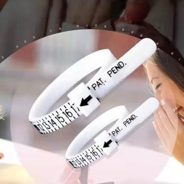 Imagem de Ferramenta de medição de dedo - medidor de tamanho de anel para mulheres, homens e crianças/meça o tamanho do seu anel @ Home (JPN)