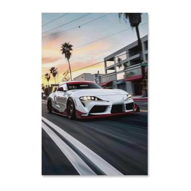 Imagem de HouLaiZhe Speed ​​sup Cool Jdm Cartazes de carro tela estética decoração de quarto pintura de parede impressões de sala de galeria decoração de parede para quarto sala de estar escritório 11 x 17