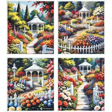 Imagem de YAY NOVELTY Panos de prato suecos - pacote com 12 | Feito na Alemanha | Panos de esponja de celulose ultra-absorventes e reutilizáveis para cozinha | Lenços de limpeza sem odor, ecológicos | Tinta à