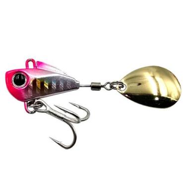 Imagem de Isca Artificial Little Spin Colher Redonda Grande 3cm 16g Rosa Holográ