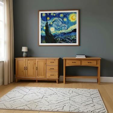 Imagem de Kit Buffet E Aparador Em Madeira Maciça Carvalho