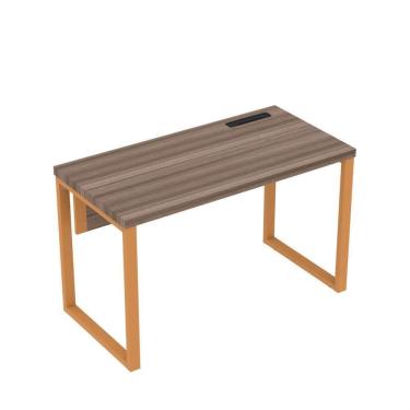 Imagem de Mesa Plataforma Unica 120x60 Pe40 Walnut-laranja Picasso