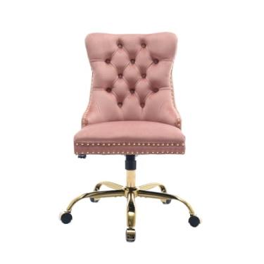 Imagem de Cadeira de escritório multifuncional ajustável com assento de rodas com suporte para encosto, cadeira ergonômica para computador, cadeira de jogos, giratória, confortável, cadeira de balanço para