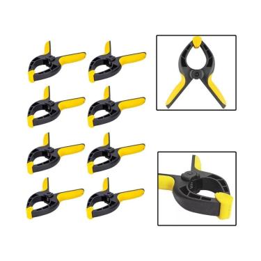 Imagem de Kit 8 Grampos Sargento Multiuso Para Marceneiro 3 Pol. 75Mm