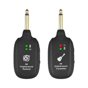 Imagem de Sistema Sem Fio De Guitarra De 4 Canais Miwayer A8 Transmissor Recepto