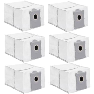 Imagem de Sacos de pó compatíveis com Ecovacs Deebot X8 Pro Omni/T50 Pro Omni/T50 Max Pro Omni/T80 Omni/X9 Pro Omni/Yeedi S14 Plus Robot Vacuum, sacos de vácuo de carvão ativado de 3,5 litros - pacote com 6