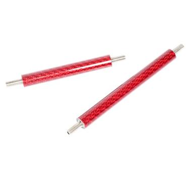 Imagem de Carbon Fiber Center Brace Bar for Arrma 1/8 Notorious/Outcast V6 6S,Lightweight Center Brace Rod Kit Part,Upper Top Central Chassis Support Bar, Front Frame Post End Lightweight Replace Part ARA1527