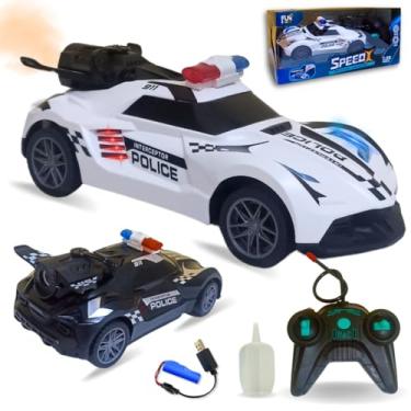 Imagem de Carrinho Policia Anda Emite Luz E Som Gira 360° Abre Portas