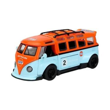 Imagem de Modelo De Ônibus T1 1:32 Para Meninos, Veículo De Brinquedo Em Metal C