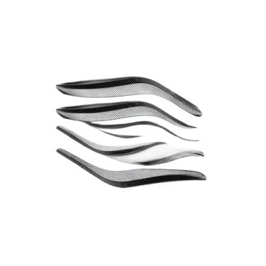 Imagem de Compatível com bmw x1 e84 2010-2016 alça do painel da porta interna do carro esquerda direita capa interior porta braço puxar guarnição bege preto(Carbon fiber Pattern 4)