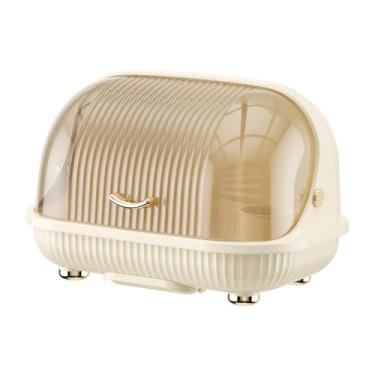 Imagem de MotiveTech Escorredor de talheres de mesa, suporte para xícaras, caixa organizadora para mamadeiras, escorredor de mamadeiras para bebês, canecas de café, S Cream