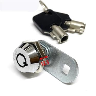 Imagem de Fechadura tubular com a mesma chave, caixa de correio, gaveta, mudança, armário, porta, trava giratória com lingueta 1001XS 1 peça