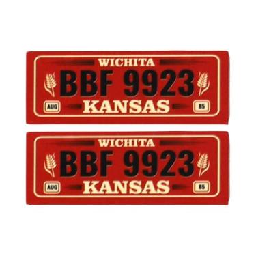 Imagem de Kit De Placa De Licença De Metal Em Escala 1/10 Para Carro RC Traxxas 