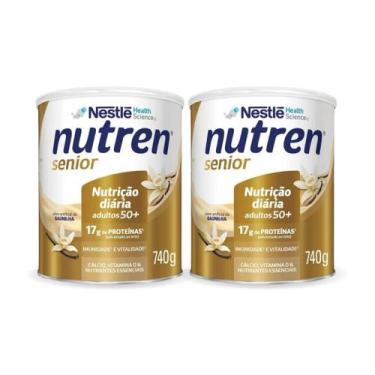 Imagem de Nutren Senior Baunilha 740g, Kit 2 latas, Nestlé, Baunilha